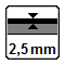Nášľapná vrstva 2,5 mm