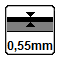 Nášľapná vrstva 0,55 mm